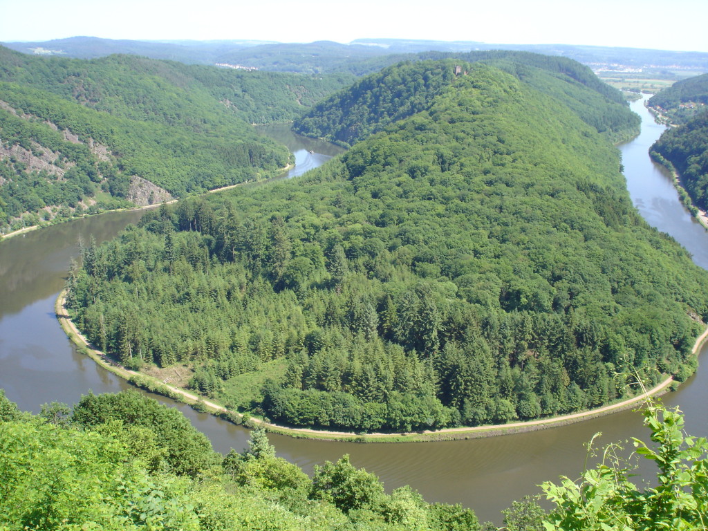 Blick über die Saarschleife